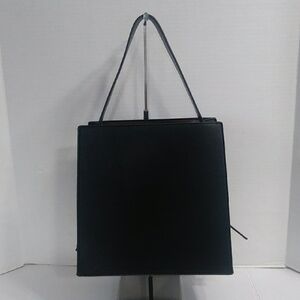 Women's Elegant Black & Dark Brown Adjustable Strap Shoulder Bag *EUC*